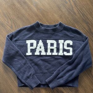 GB Girls Navy Blue Paris Sweater